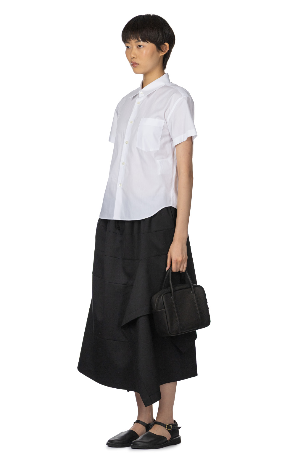 Comme Des Garcons TAO - Cotton Broad SS Blouse - White